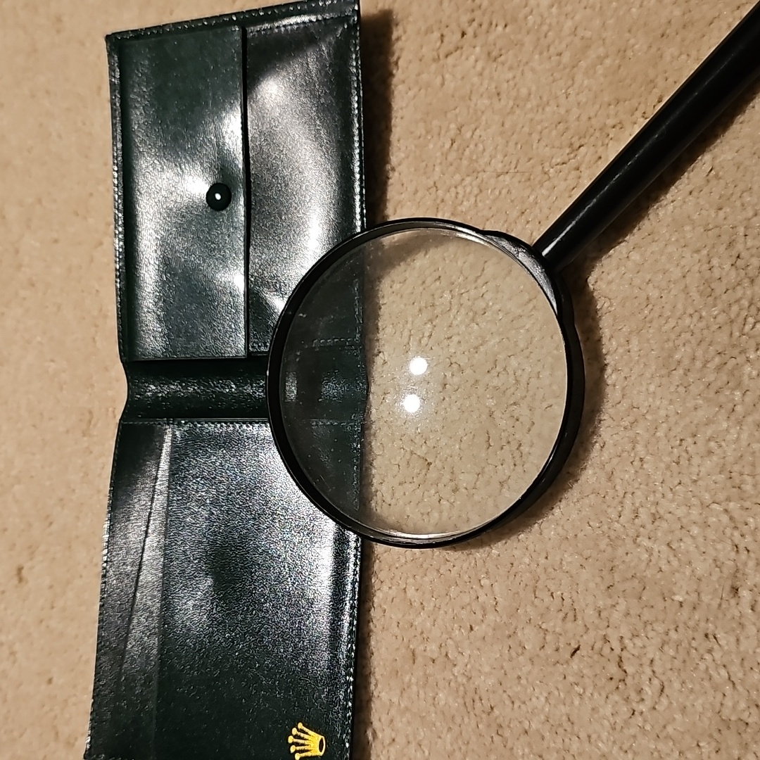 Vintage Green Rolex Leather Wallet
